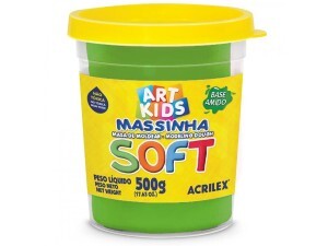 Massa de Modelar 500g Soft Verde - Acrilex