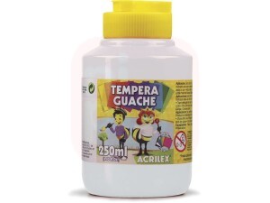 Tinta Guache 250ml Branco - Acrilex