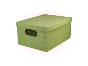 Caixa Organizadora Linho Média Verde- Dello
